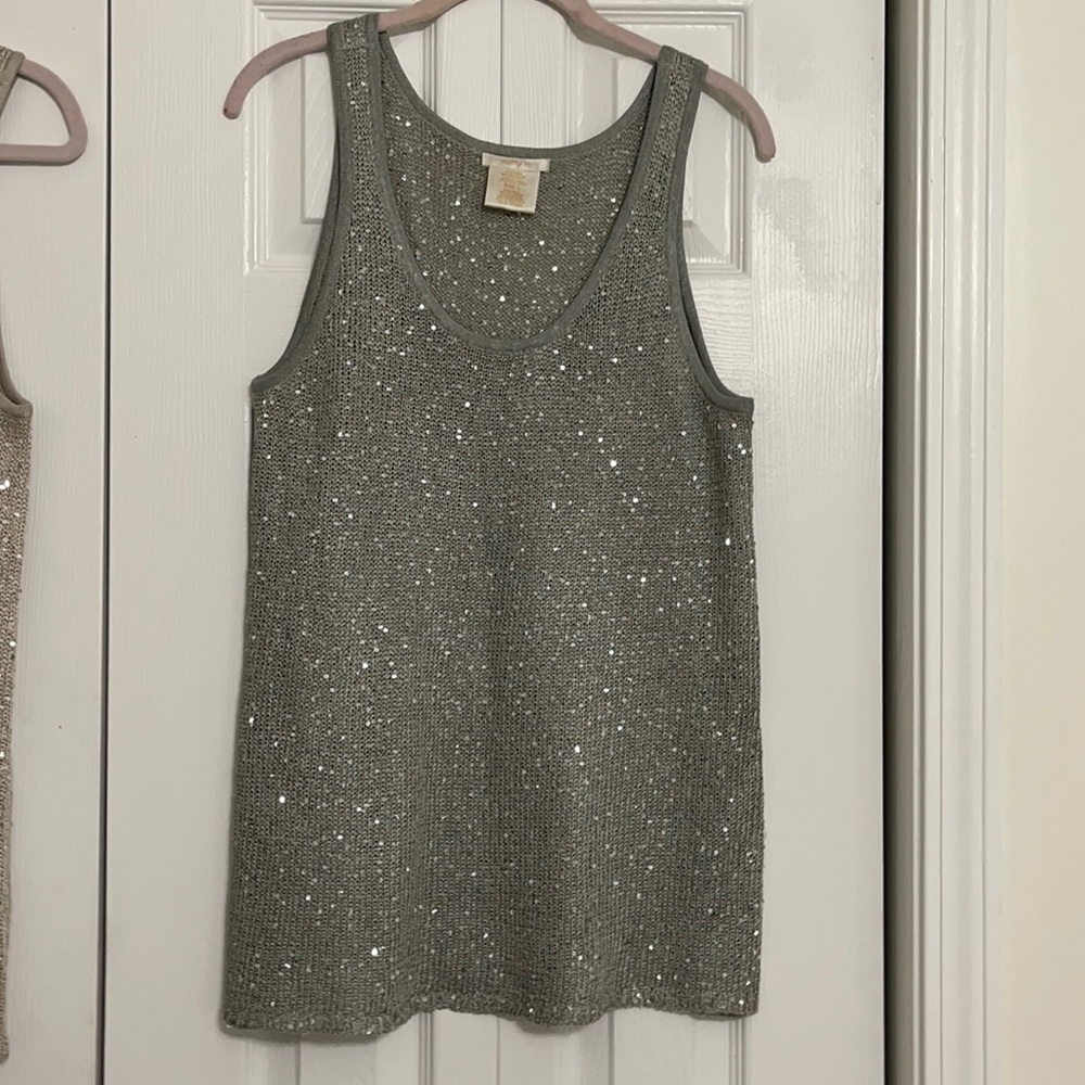 Matty M size L sequin tank top